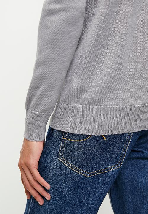 Brave Soul - Knitwear - Silver Grey Marl