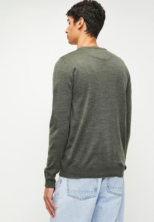 Brave Soul - Knitwear - Khaki Marl