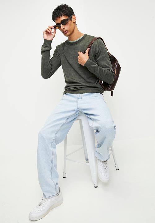 Brave Soul - Knitwear - Khaki Marl