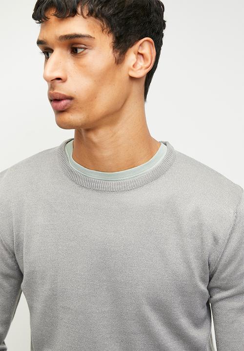 Brave Soul - Knitwear - Mid Grey Marl