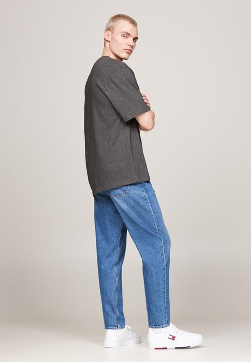 Tommy Hilfiger - Tjm Rlx Melange Flag Tee - New Charcoal Melange