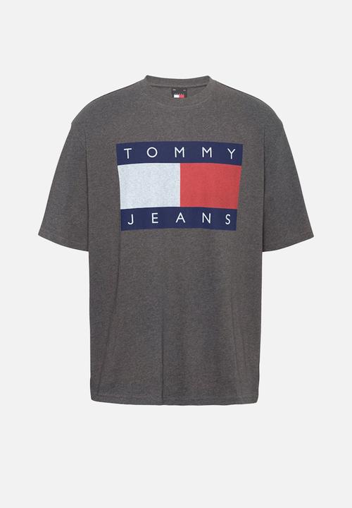 Tommy Hilfiger - Tjm Rlx Melange Flag Tee - New Charcoal Melange