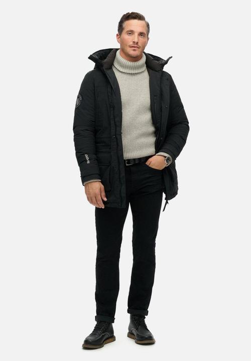 Superdry. - CITY PADDED PARKA JACKET - Black