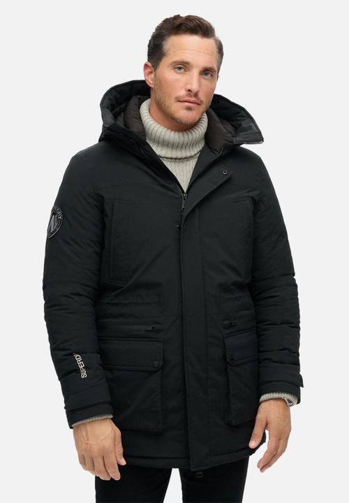 Superdry. - CITY PADDED PARKA JACKET - Black