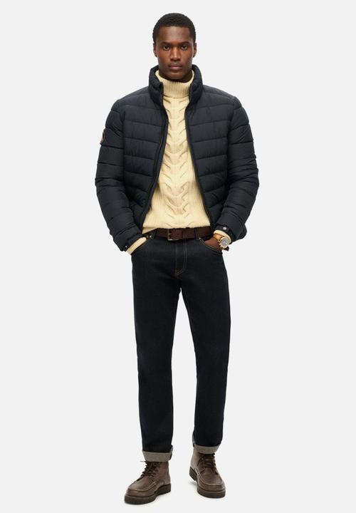 Superdry. - FUJI EMB PADDED JACKET - Eclipse Navy