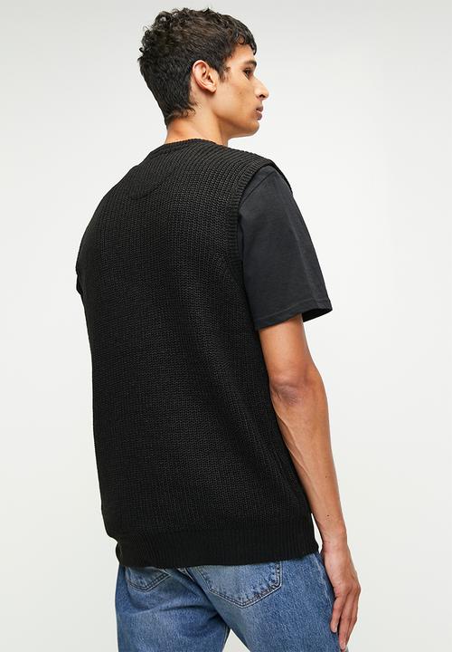 Brave Soul - Knitwear Tee - Jet Black