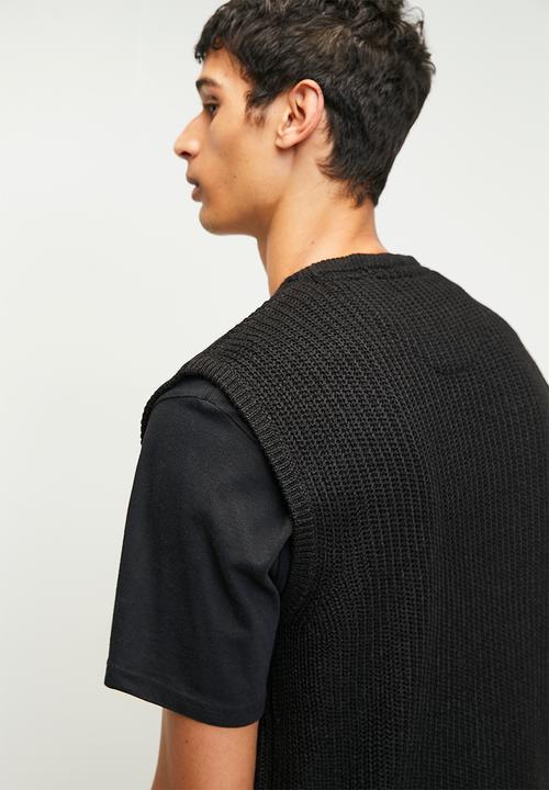 Brave Soul - Knitwear Tee - Jet Black