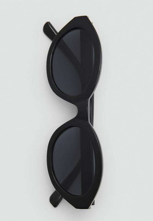 MANGO - Sunglasses flor - black