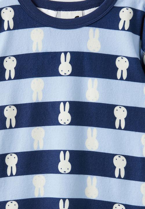 Cotton On - Chuck long sleeve pyjama set licensed - lcn mif dawn blue in the navy/ miffy stripe