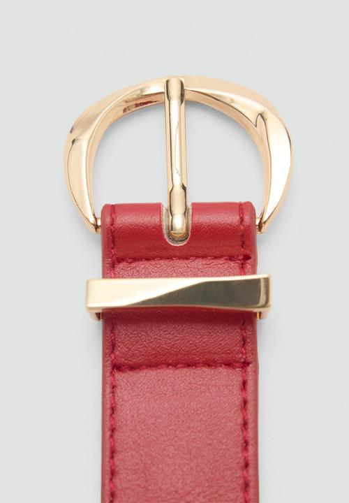 MANGO - Belt twister - red