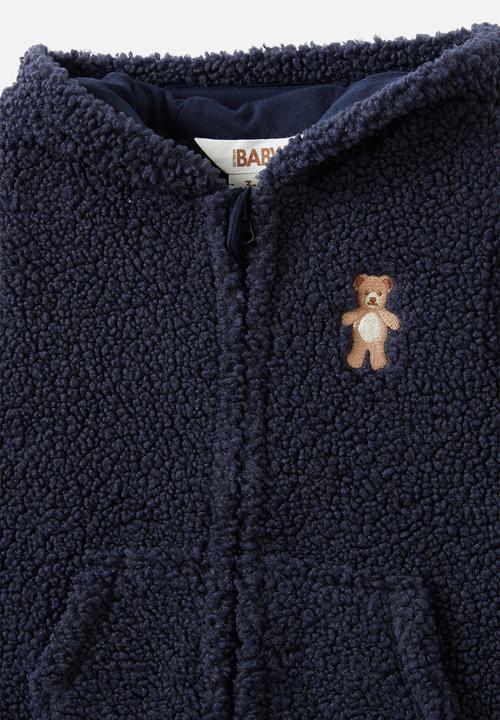 Cotton On - Teddy all in one - navy ink/teddy