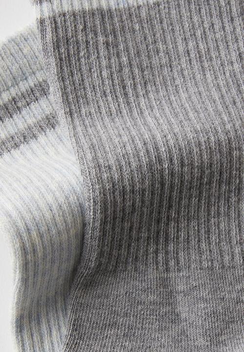 Cotton On - The Perfect Pair Crew Sock 2Pk - Grey Marle