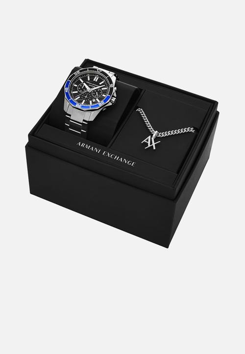 Armani Exchange - Armani Exchange chronograph gunmetal watch - silver