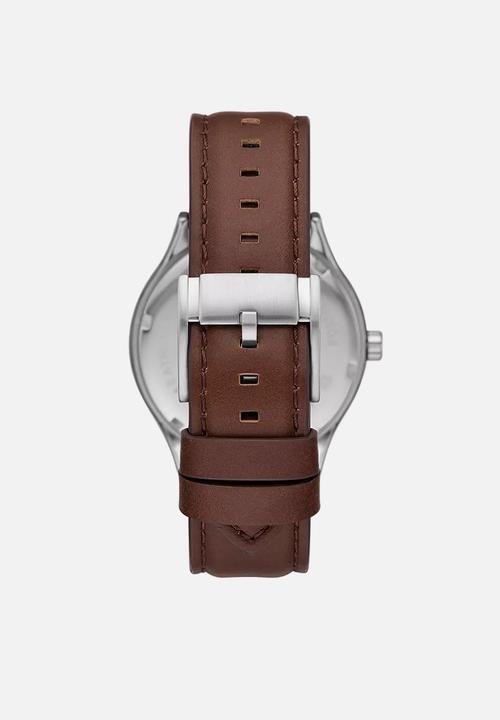 Fossil - Fenmore BQ2865 watch - silver & brown