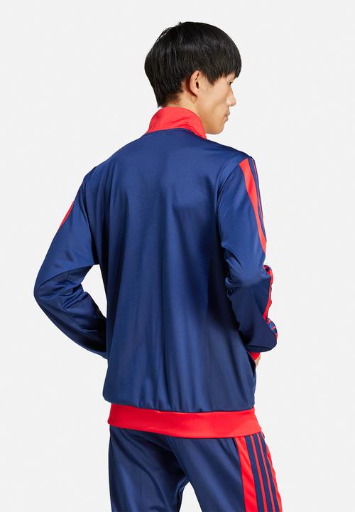 adidas Performance - 3-Stripes Tricot Regular Fit Colourblock Tracktop  - Blue