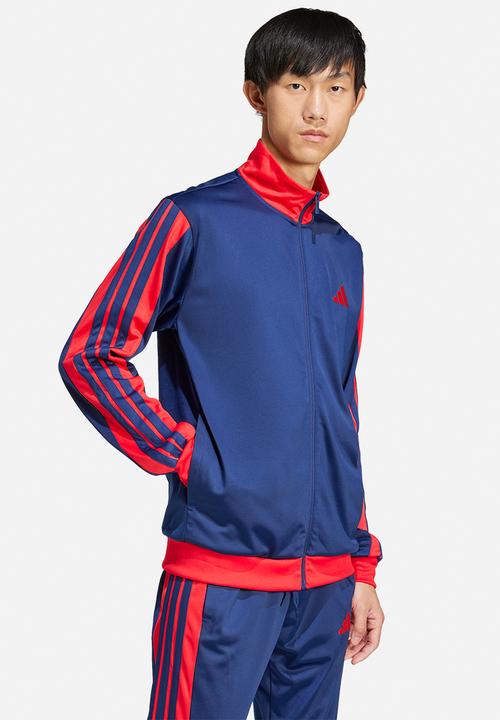 adidas Performance - 3-Stripes Tricot Regular Fit Colourblock Tracktop  - Blue