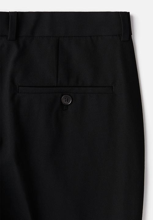 H&M - Slim fit ankle-length trousers - black