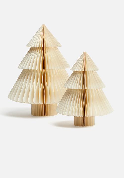 H&M - Paper tree christmas decoration - white