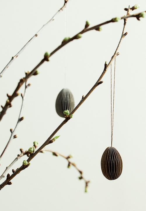 H&M - 6 Pack easter decorations - white