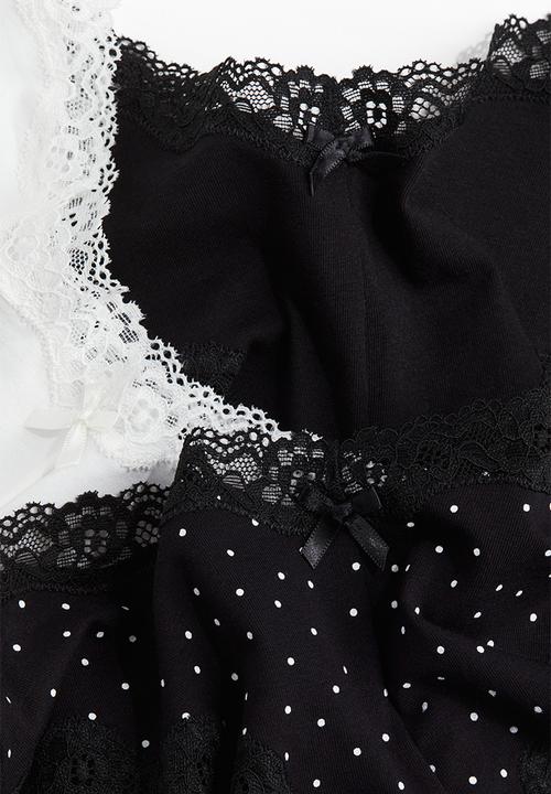H&M - 3-Pack hipster briefs - black & white