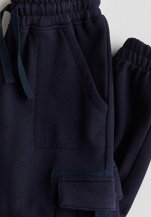 H&M - Cargo joggers - navy blue 