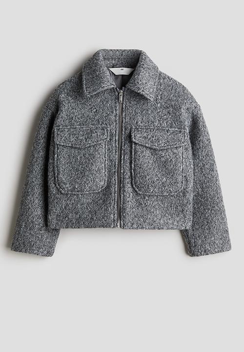 H&M - Felted shacket - grey