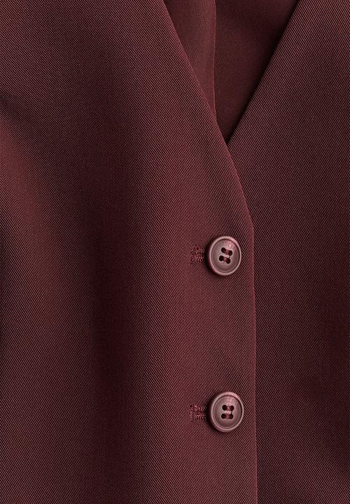 H&M - Suit waistcoat - burgundy