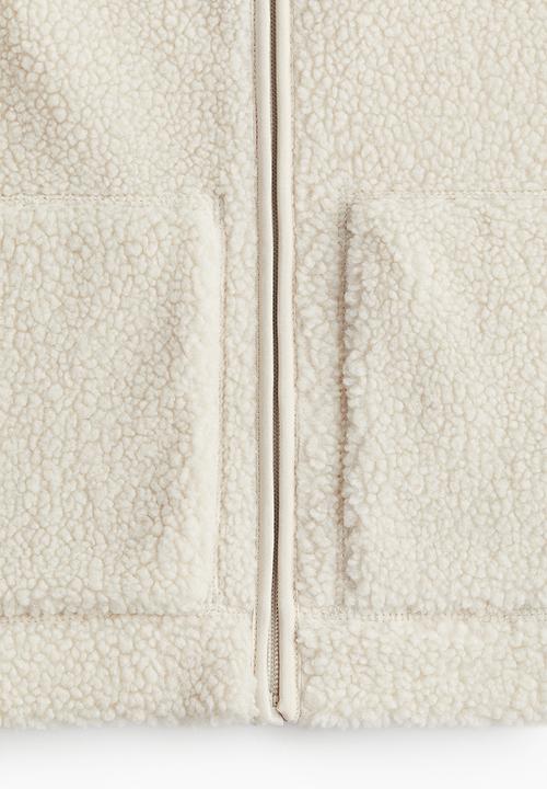 H&M - Teddy jacket - light beige