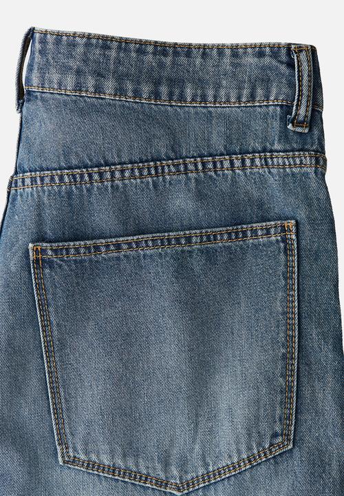 H&M - Baggy wide low jeans - light denim blue