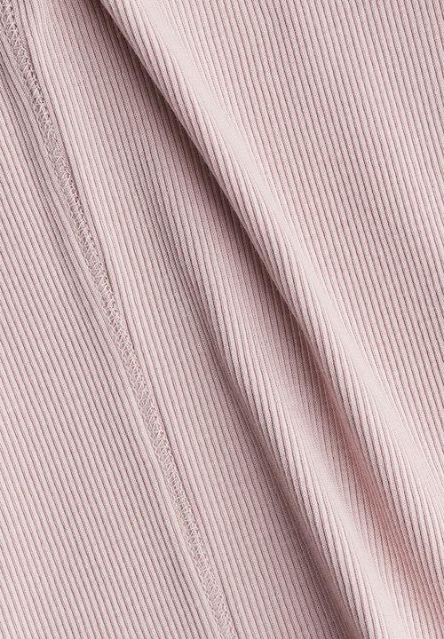 H&M - Fitted T-shirt - light dusty pink