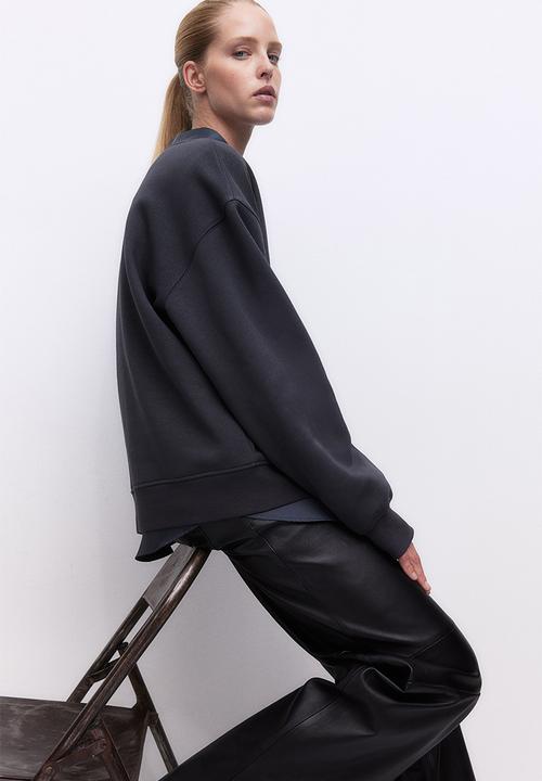 H&M - Motif-detail sweatshirt - grey