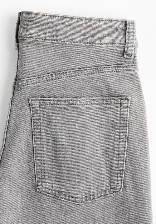 H&M - Wide high jeans - light grey