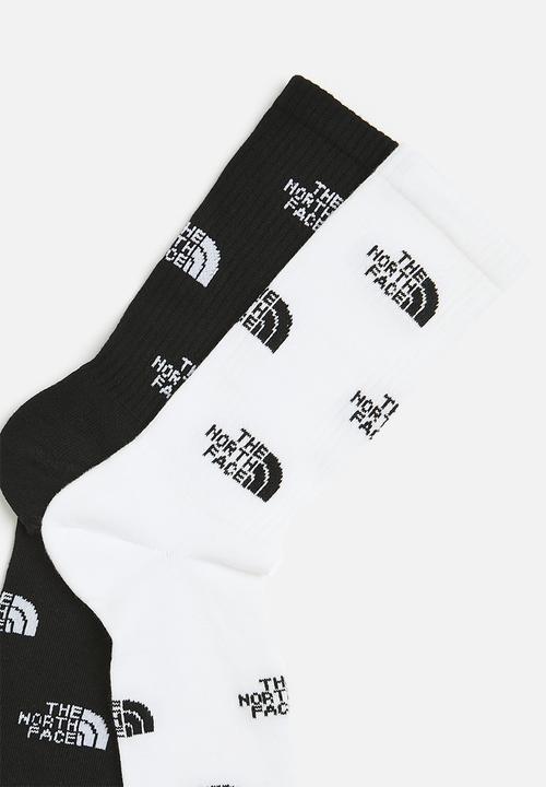 The North Face - Everyday Crew Sock Logo - 2 Pack  Tnf Black & Tnf White