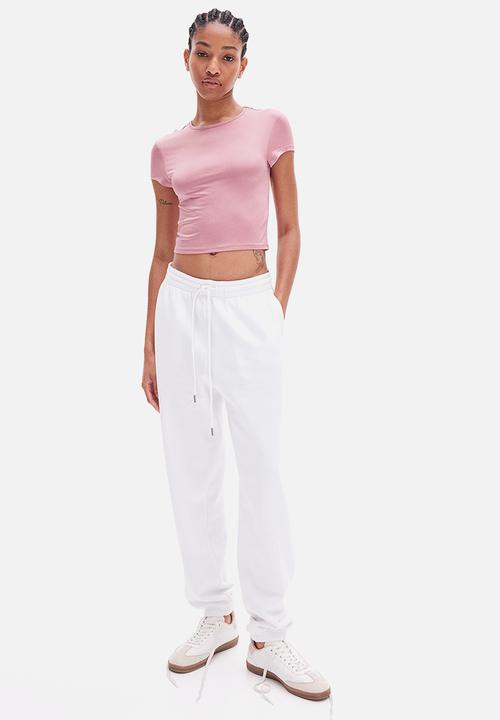 H&M - Fitted T-shirt -  dusty pink