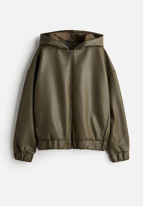 H&M - Hooded jacket -  khaki green 