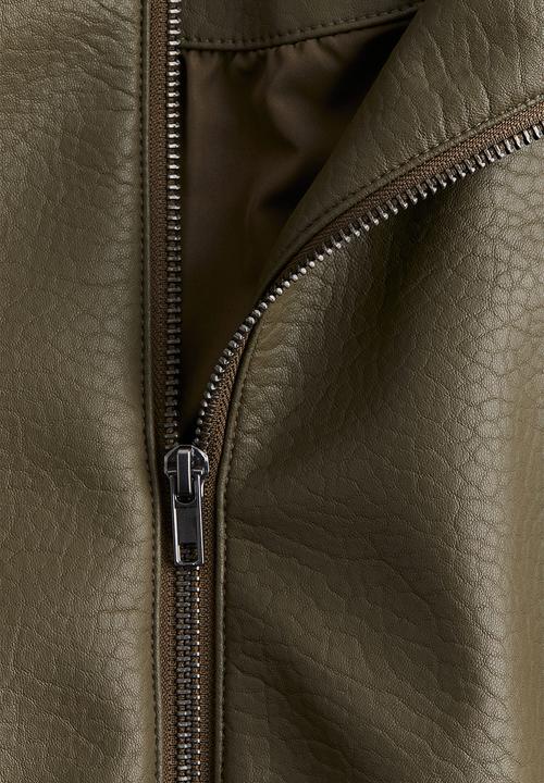 H&M - Hooded jacket -  khaki green 