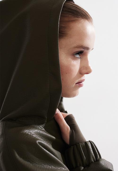 H&M - Hooded jacket -  khaki green 