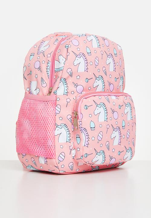 Pop Candy - Unicorn print backpack-pink