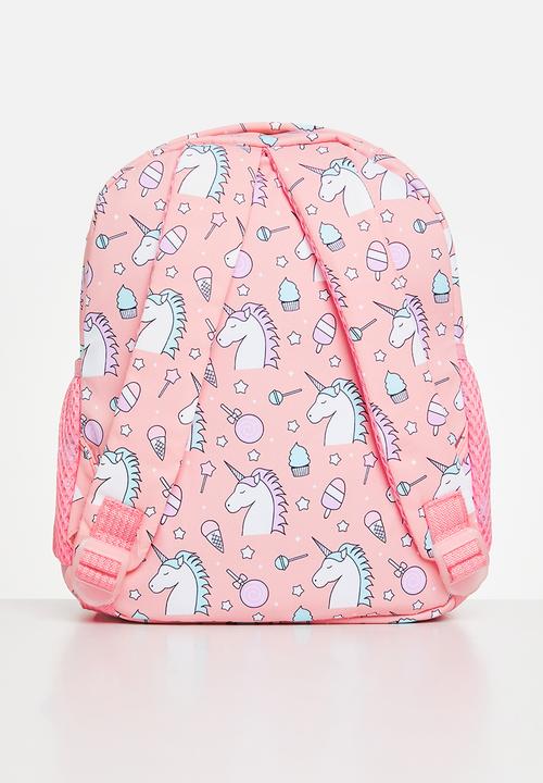 Pop Candy - Unicorn print backpack-pink