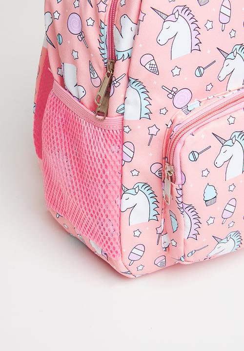 Pop Candy - Unicorn print backpack-pink