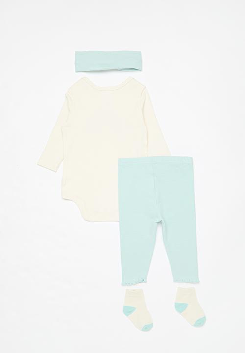 Pop Candy - 4 Piece set-blue & white