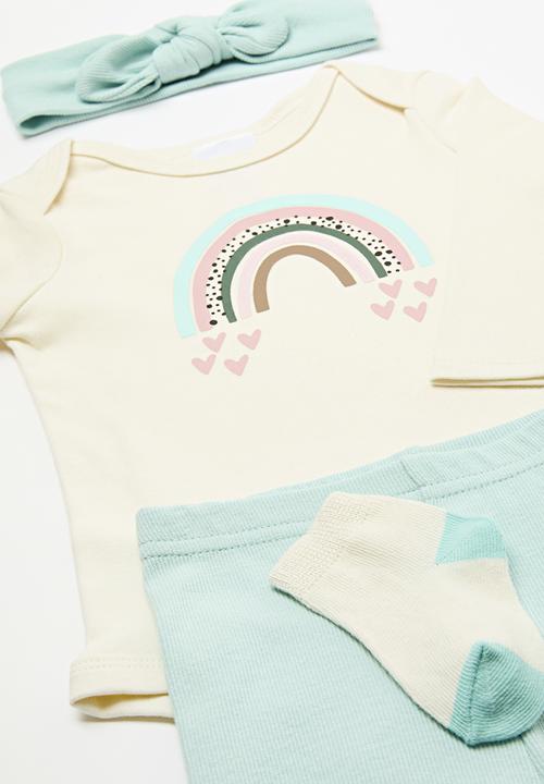 Pop Candy - 4 Piece set-blue & white