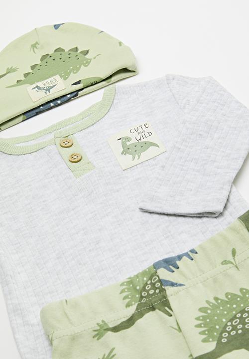 Pop Candy - 3 Piece set-green & grey