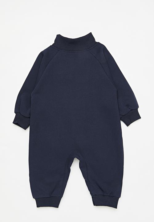 Pop Candy - Zip thru romper - navy blue
