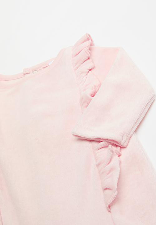 Pop Candy - Frilled babygrow - pink