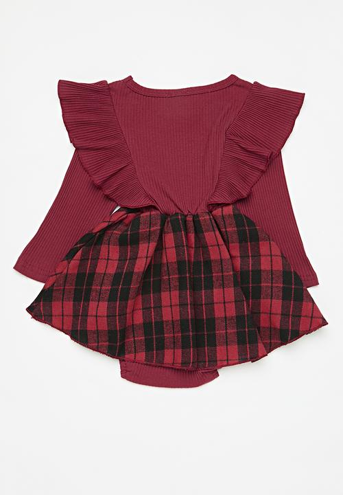 Pop Candy - Romper dress & headband set - red