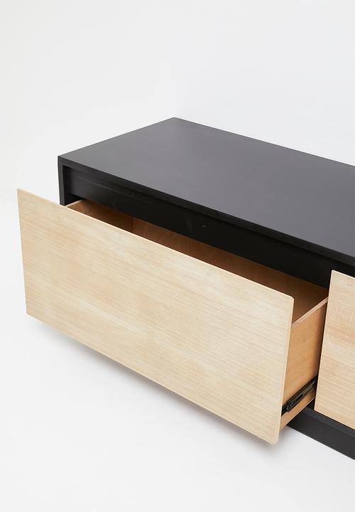 Sixth Floor - Amal TV unit - black/oak