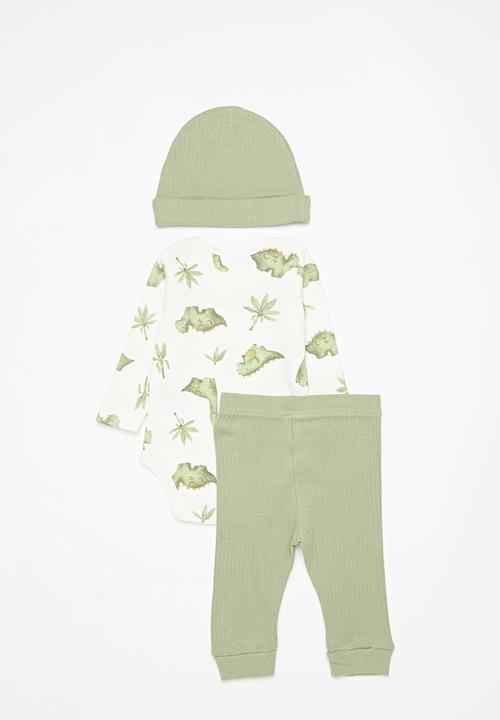 Pop Candy - 3 Piece set - green & white