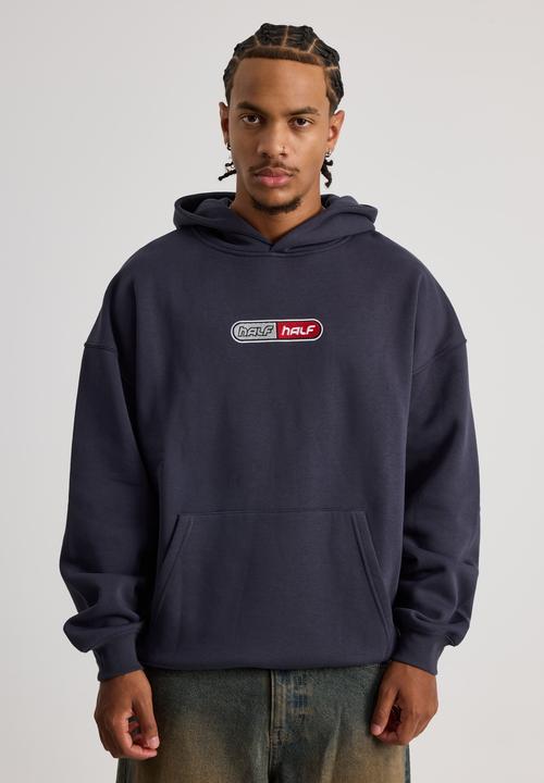 Half Half Hoodie- Hh Navy Blazer/Half Pill