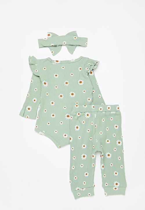 Pop Candy - 3 Piece printed set - green